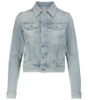 Ag Robyn Button-front Denim Jacket In Streamside