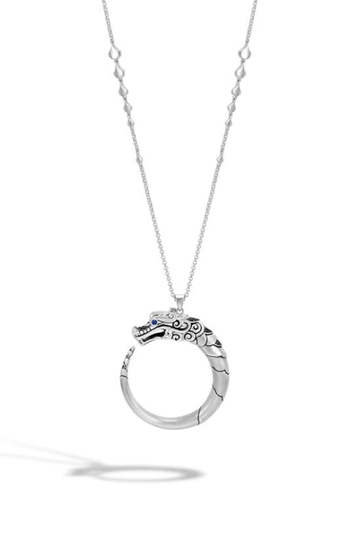 John Hardy Women's Legends Naga Sterling Silver, Black Spinel & Sapphire Necklace