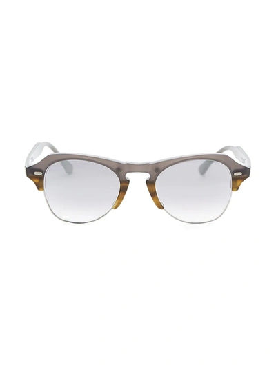 Kyme 48mm Clubmaster Sunglasses In Grey Silver