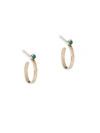 Lana Girl Green Sapphire Hoop Earrings In Gold
