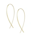 Lana Jewelry 14k Yellow Gold Large Wide Upside Down Hoop Earrings