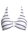 Heidi Klein Women's Core Textured Bikini Top In Nautical