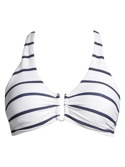 Heidi Klein Women's Core Textured Bikini Top In Nautical