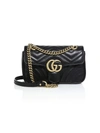 Gucci Women's Gg Marmont Matelassé Mini Bag In Black