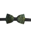Brackish Men's Jeffrey Pheasant Feather Bow Tie In Green