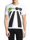 Comme Des Garçons Play Men's Beatles Cotton Tee In White