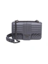 Prada Women's Diagramme Leather Shoulder Bag In Mercurio