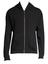 Atm Anthony Thomas Melillo French Terry Stretch Full-zip Hoodie In Black
