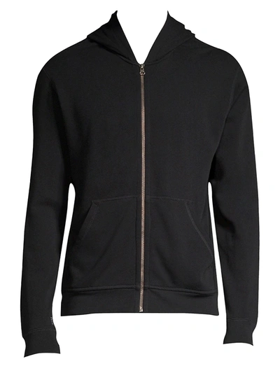 Atm Anthony Thomas Melillo French Terry Stretch Full-zip Hoodie In Black