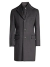 Corneliani Char Id Topcoat In Grey