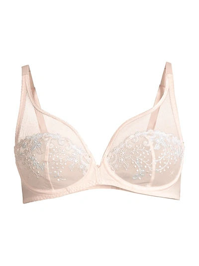 Simone Perele Delice Sheer Plunge Bra In Blush | ModeSens