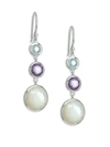 Ippolita Women's Lollipop Lollitini Sterling Silver & Multi-stone Triple-drop Earrings