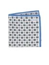 Eton Silk Pocket Square In Blue Multi