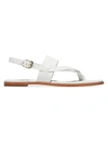 Cole Haan Women's Anica Leather Slingback Thong Sandals In White