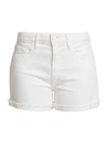 Paige Jeans Jimmy Jimmy Classic Shorts In Crisp White