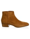 Aquatalia Women's Fuoco Suede Ankle Boots In Bark