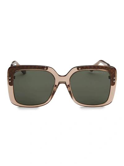 Bottega Veneta Women's Fashion Inspired 54mm Square Sunglasses In Brown