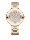 Movado Women's Bold T-bar Stainless Steel Bracelet Watch In Rose Gold