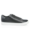 Saks Fifth Avenue Collection Leather Sneakers In Black