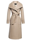 Sentaler Long Wide-collar Alpaca Wrap Coat In Brown