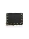 Valentino Garavani Women's Small Rockstud Leather Shoulder Bag In Black