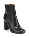 Joie Lara Leather Ankle Boots In Black