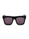 Stella Mccartney Women's Falabella 51mm Flat Top Sunglasses In Black