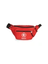 Balenciaga Wfp Logo Belt Bag In Rouge Primaire