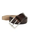 Sutor Mantellassi Men's Carter Master Patina Leather Belt In Brown