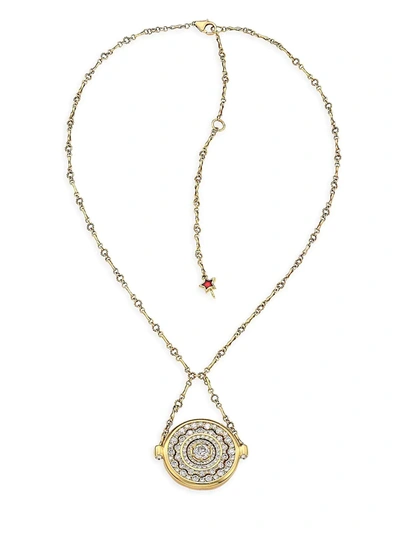 Plevé Women's Pirouette 18k Yellow Gold & Diamond Pendant Necklace