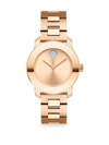 Movado Bold Rose Goldplated Stainless Steel Bracelet Watch