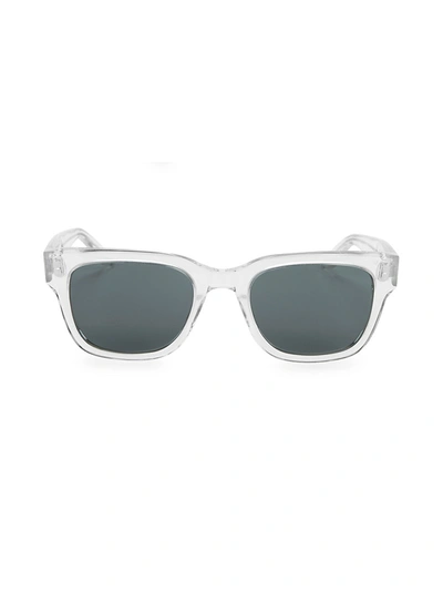 Barton Perreira Thurston Crystal 49mm Square Sunglasses In Crystal Grey