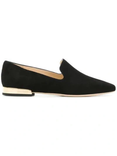 Jimmy Choo Jaida Suede Loafers In Black