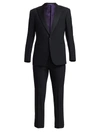 Ralph Lauren Gregory Peak-lapel Tuxedo In Black