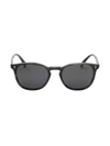 Oliver Peoples Finley Esquire 51mm Round Sunglasses In Charcoal