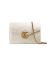 Gucci Women's Gg Marmont Matelassé Mini Bag In White