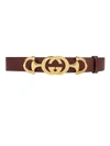 Gucci Women's Gg Horsebit Belt In Vintage Bordeaux