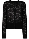 Dolce & Gabbana Black Lace Cardigan