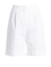 The Row Women's Abby Cotton Shorts In White