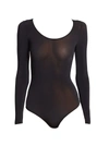 Wolford Womens Black Buenos Aries Scoop-neck Stretch-woven Body M