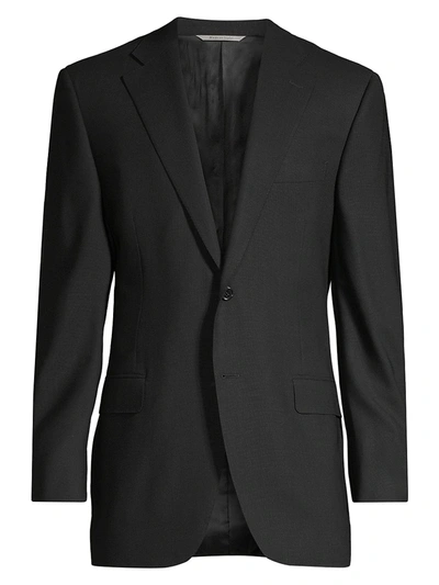 Canali Wool Sportcoat In Black