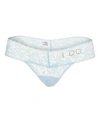 Hanky Panky Bridal I Do Low Rise Thong In Powder Blue