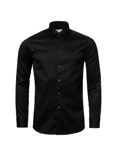 Eton Black Signature Twill Shirt - Contemporary Fit