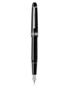 Montblanc Men's Meisterstück Platinum-coated Classique Fountain Pen In Black Silver