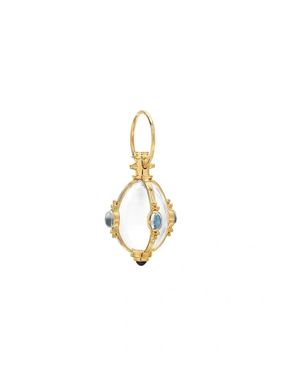 Temple St Clair Women's Classic Rock Crystal, Royal Blue Moonstone & 18k Yellow Gold Charm