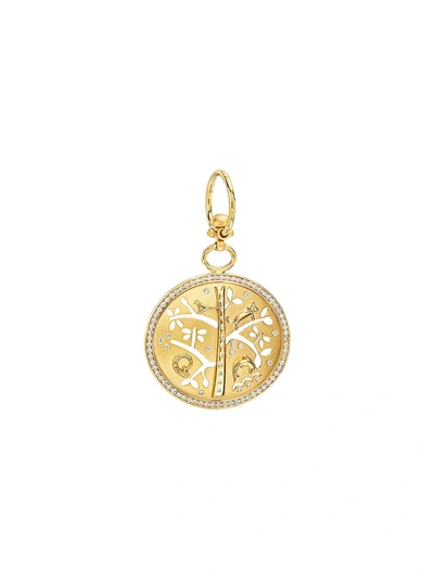 Temple St Clair Women's Tree Of Life Diamond & 18k Yellow Gold Small Pendant