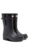 Hunter Original Short Waterproof Rain Boots In Black