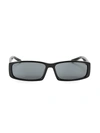 Balenciaga 60mm Oblong Sunglasses In Black