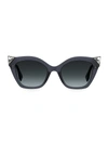 Fendi Women's 53mm Jeweled Cat Eye Sunglasses In Black