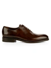 Ferragamo Angiolo Lace-up Leather Oxfords In Brown